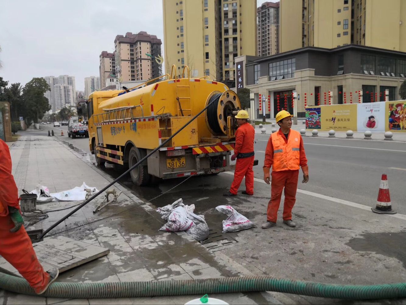普格排污管道清淤-管道清洗